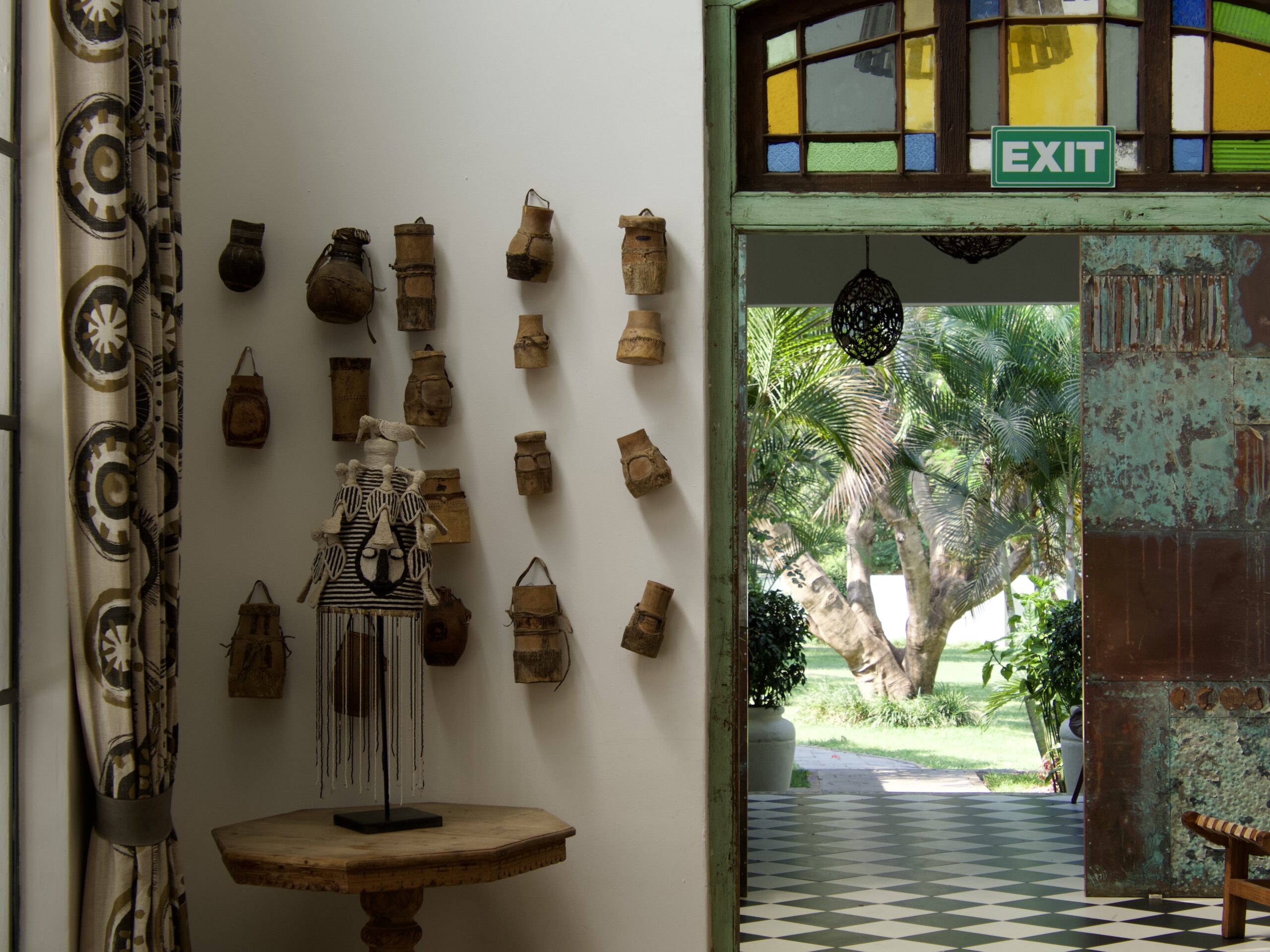 Inside Latitude 15 Hotel in Lusaka